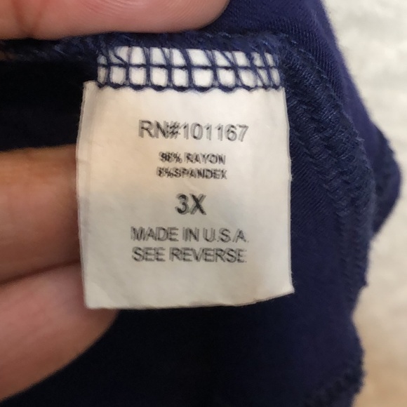 Cha Cha Vente Womens Tiered Short Sleeve Top 3x PLUS SIZE - Picture 3 of 7